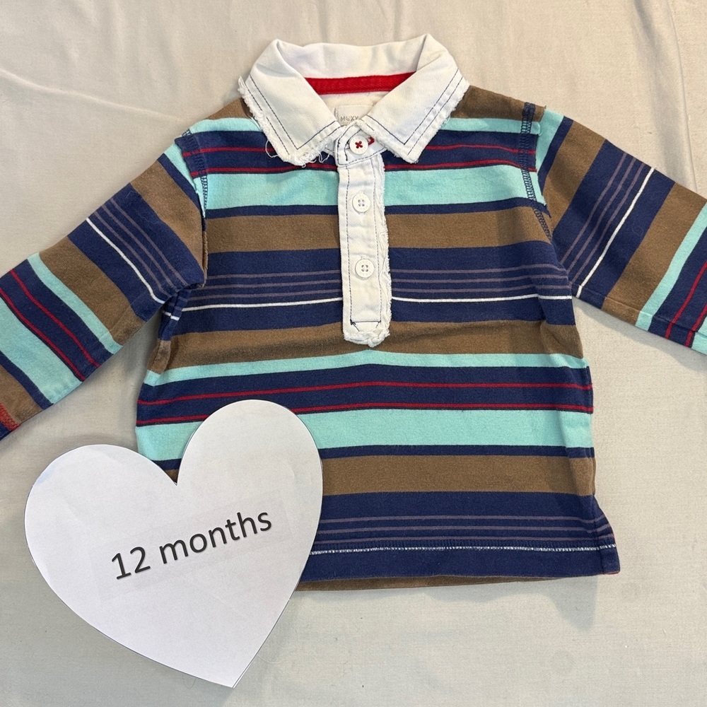 Mexx - long sleeve polo style top. Size 12 months
